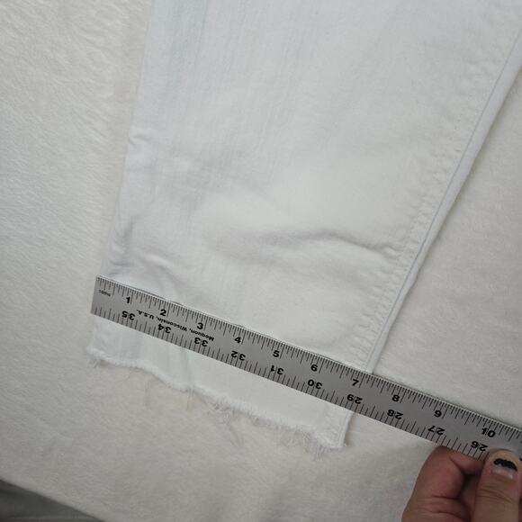 J Crew 9" Demi Boot Crop Jeans White Womens size 25 0694 - Picture 10 of 11